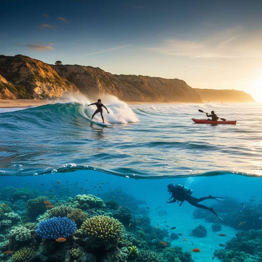 Surf, kayak et plongée : spots nautiques en France